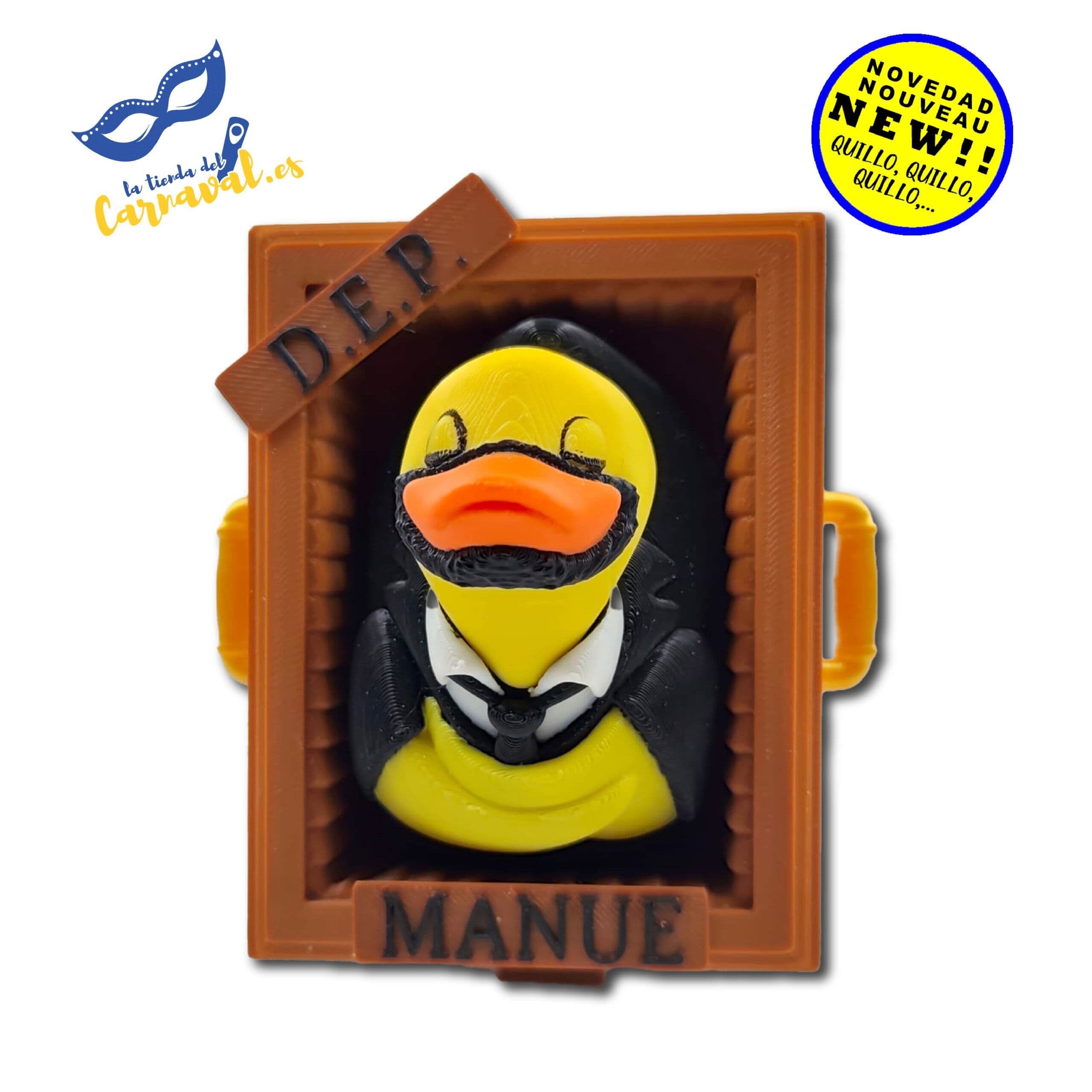 Pato Carnavalero en 3D (mod. 34) – Diseño de carnaval alegre y moderno - Imagen 1
