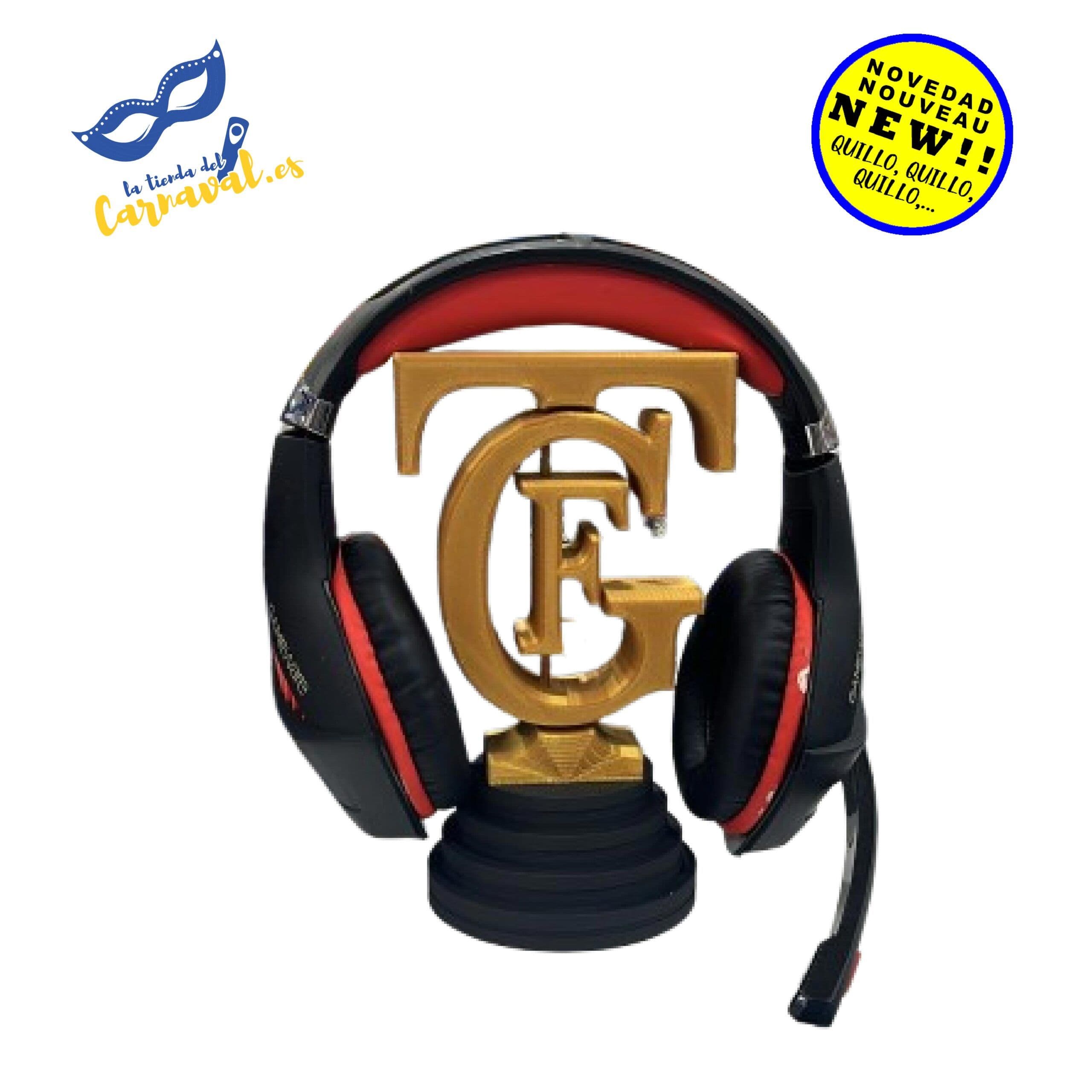 Soporte para auriculares en forma de trofeo del Gran Teatro Falla - Imagen 1