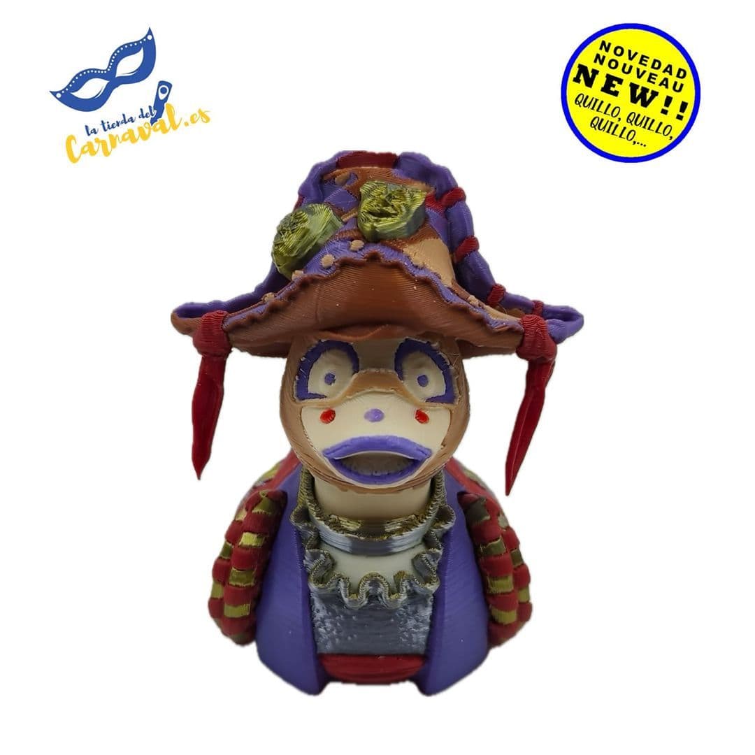 Pato Carnavalero en 3D (mod. 31) – Detalles Vibrantes - Imagen 1