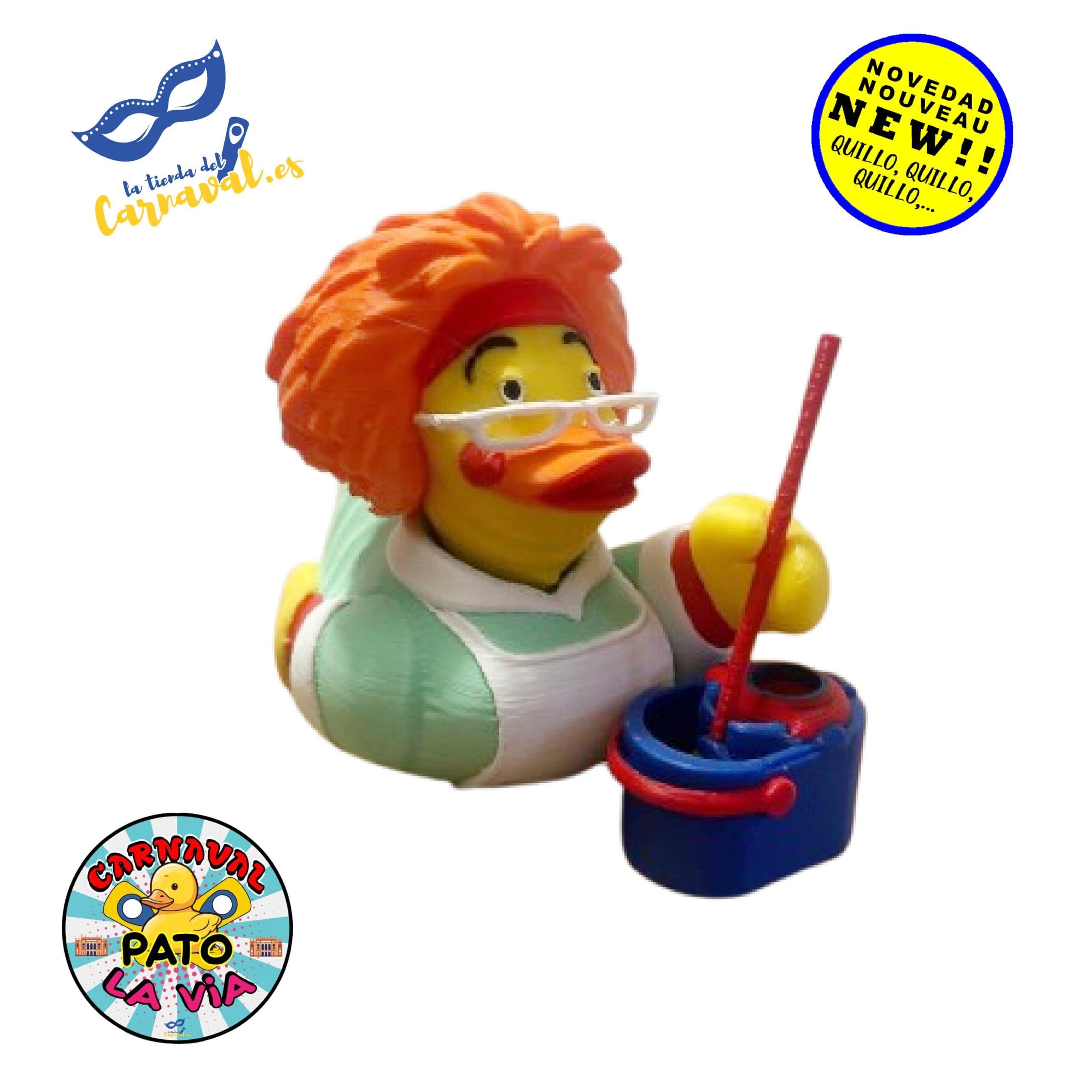 Pato Carnavalero en 3D (mod. 15) – Alegría Artesanal - Imagen 1