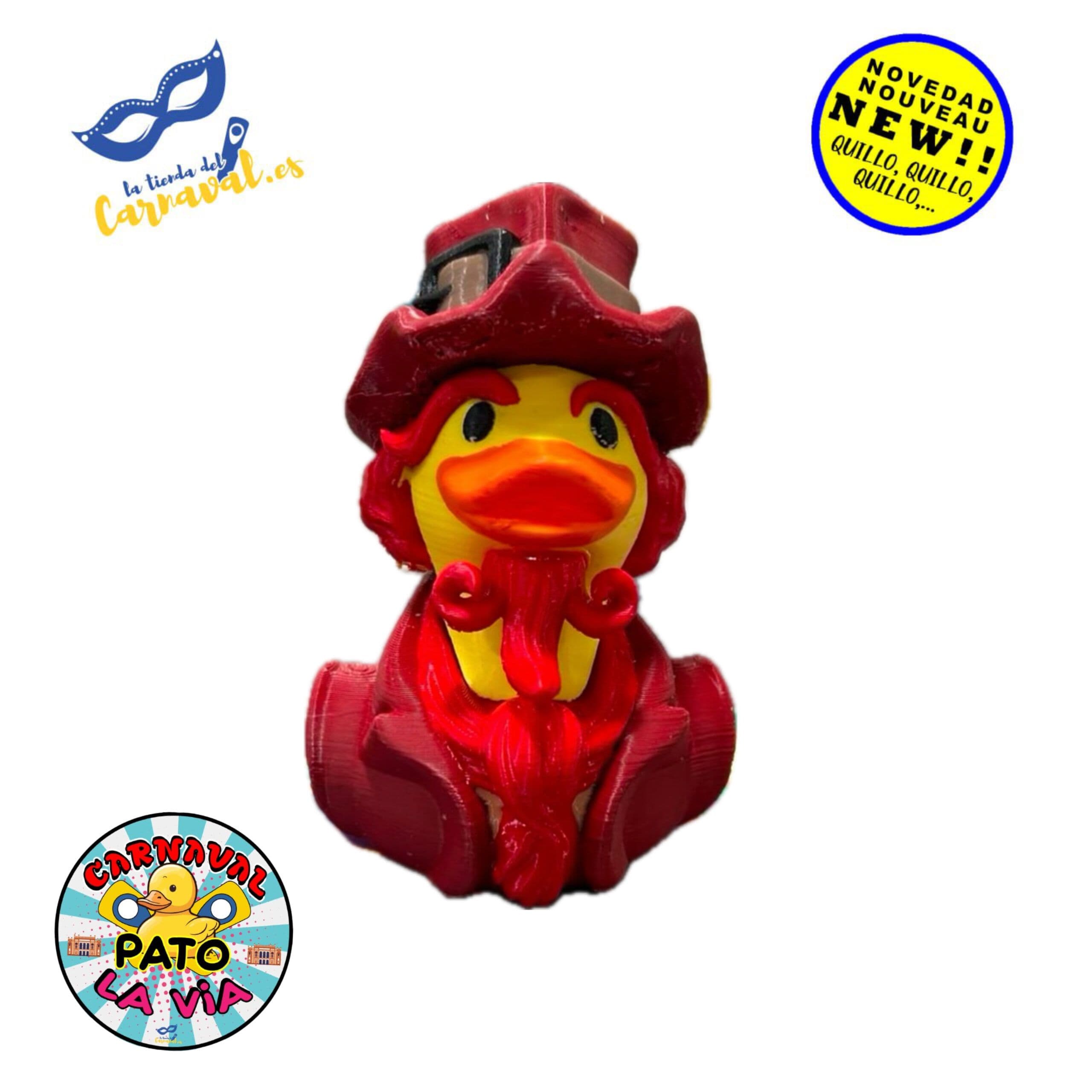 Pato de Carnaval 3D (mod. 12) – Elegancia Festiva - Imagen 1