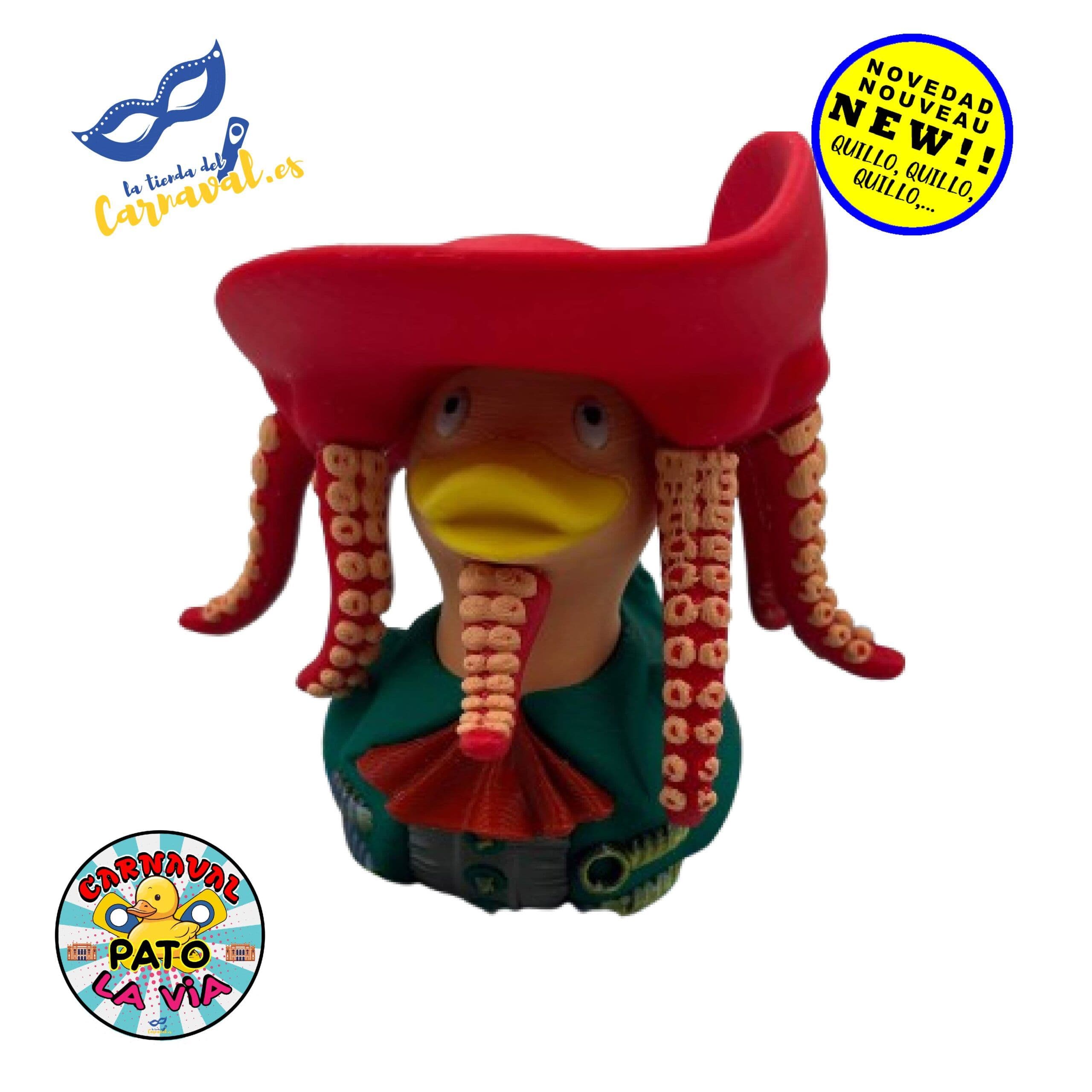 Pato de Carnavalero en 3D (mod. 9) – Festivo y Elegante - Imagen 1