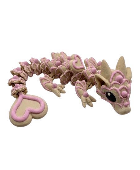 Bebé Dragón Articulado "Cookie Heart" (Estilo Galleta)